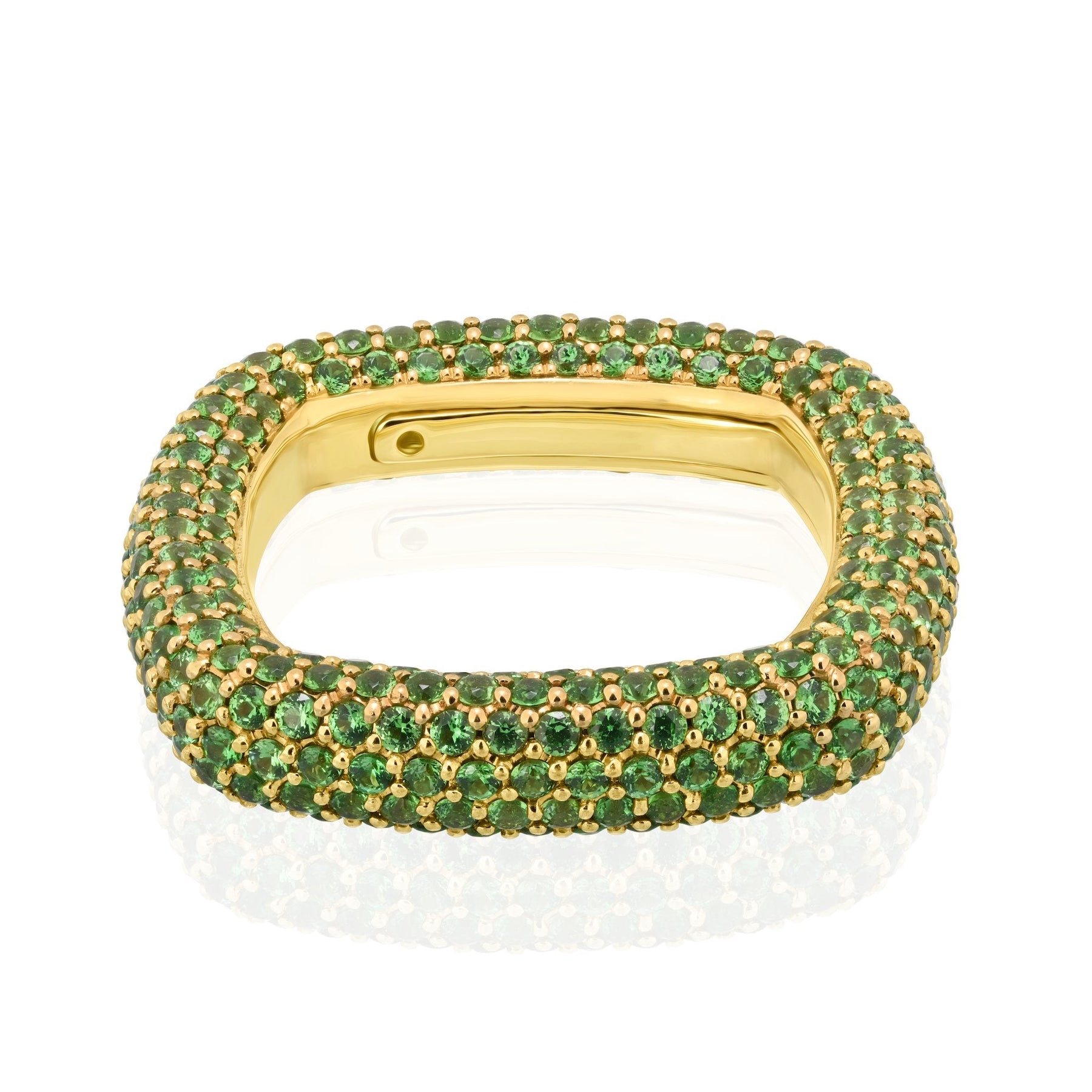 "Be Square" Elegant And Unusual Pavè Ring-Stackable