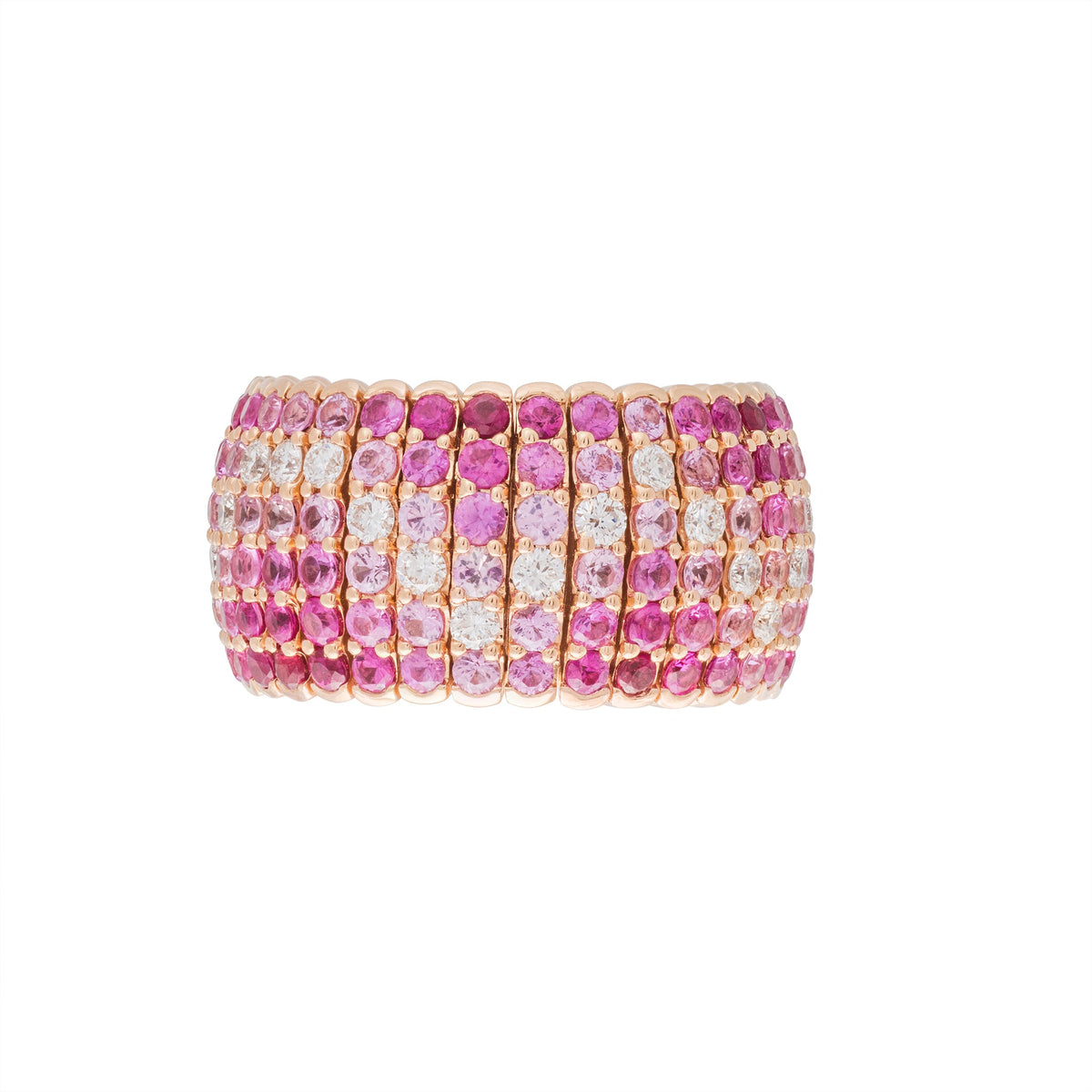 Medium Flexible Diamond & Color Band