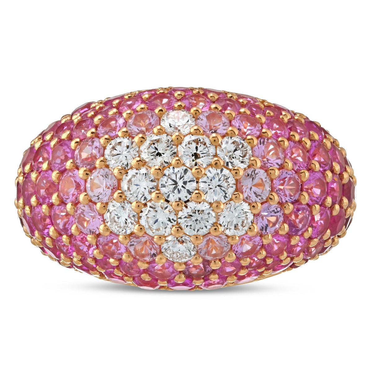 Important Unusual Domed Ring