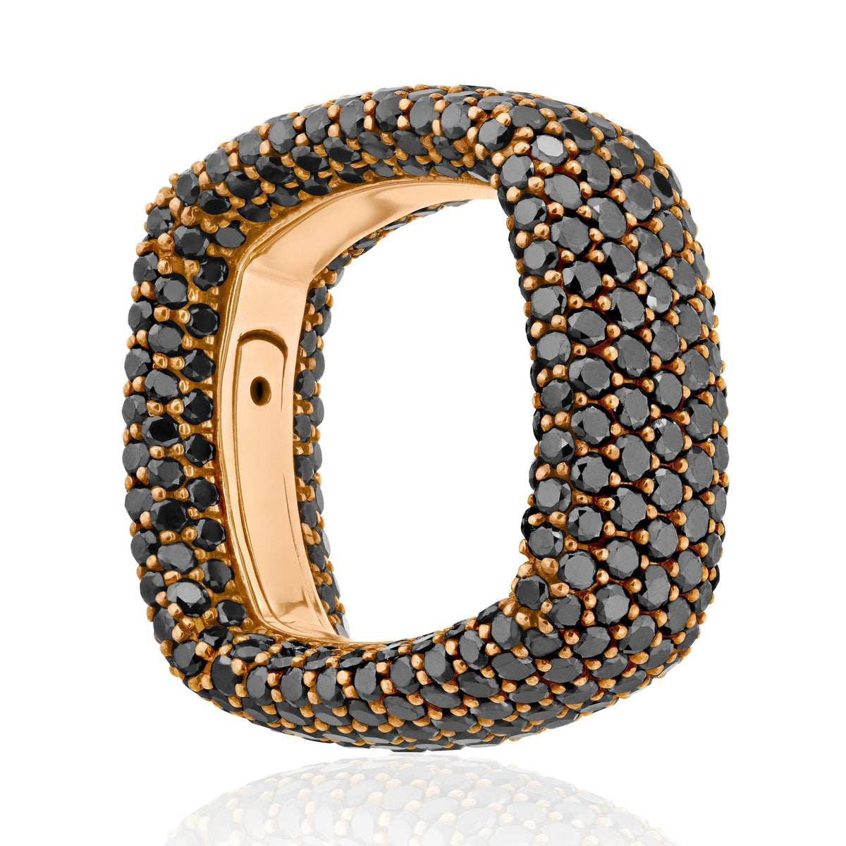Large "Be Square" Pavè Ring
