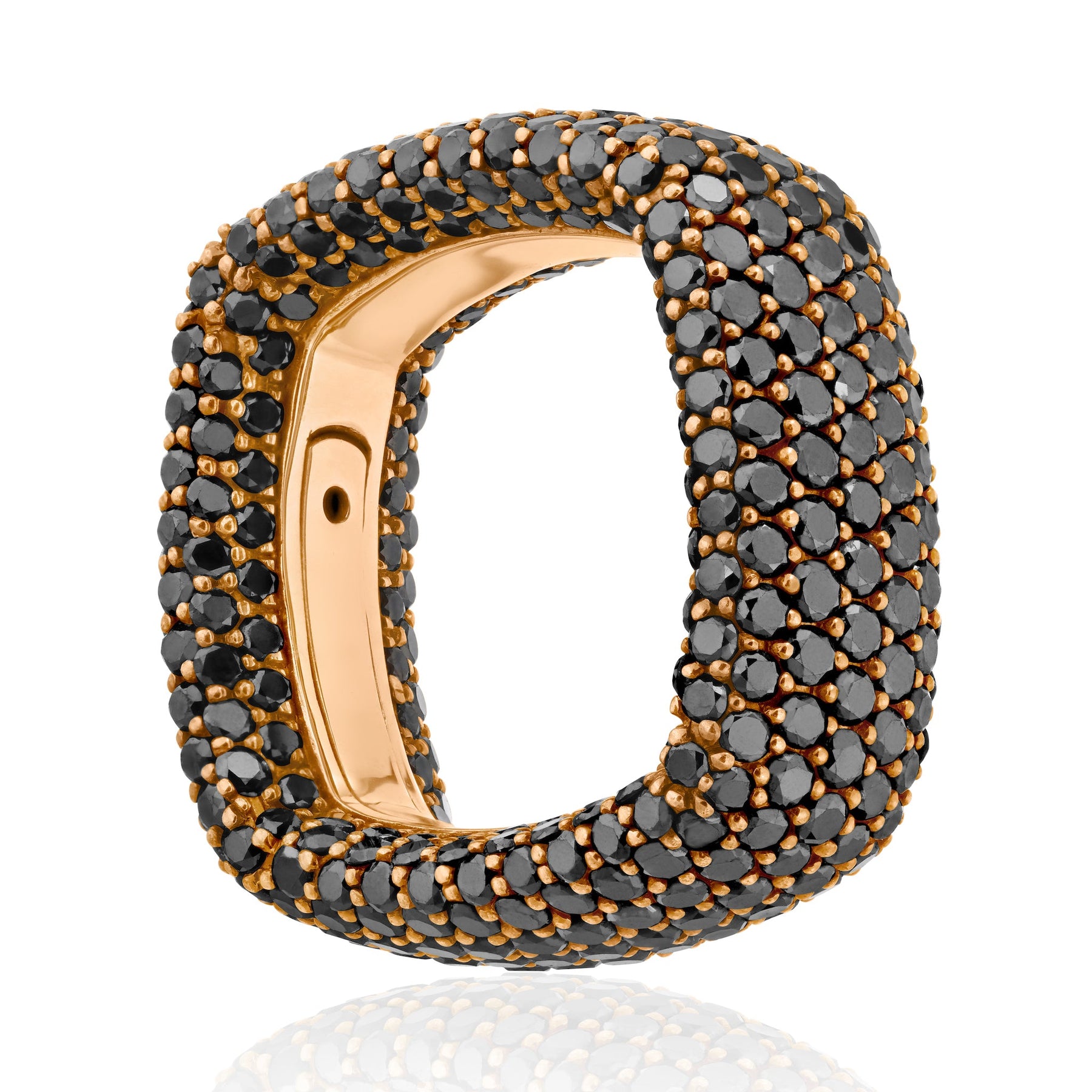 Large "Be Square" Pavè Ring