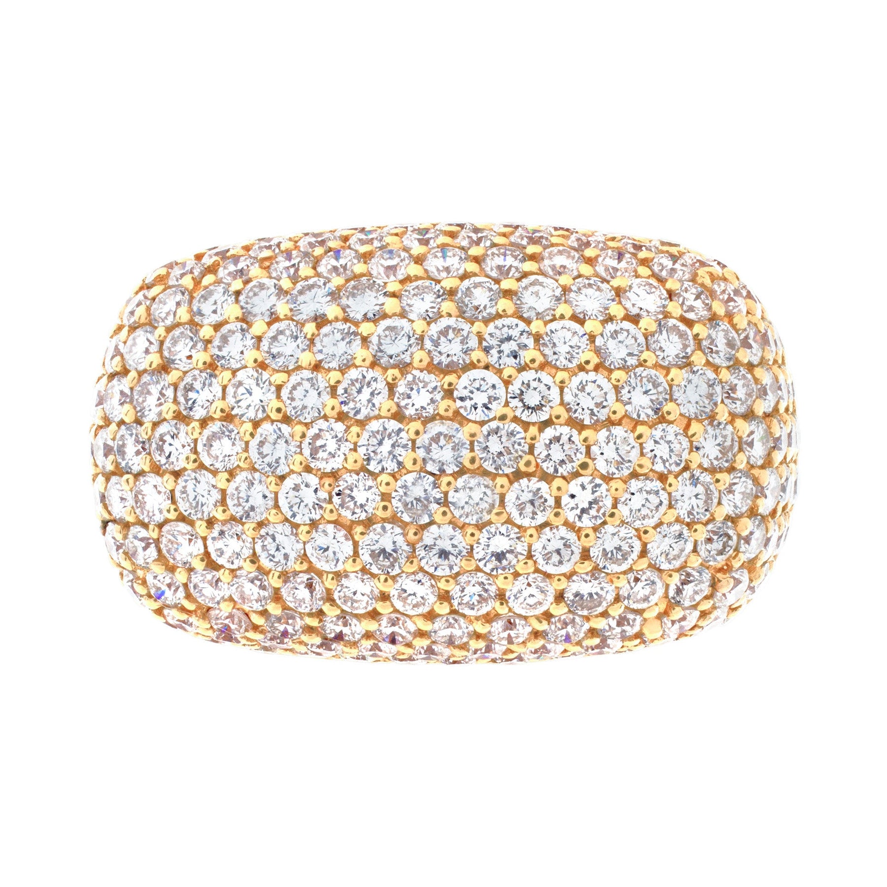 Full Look Tapered Diamond Band