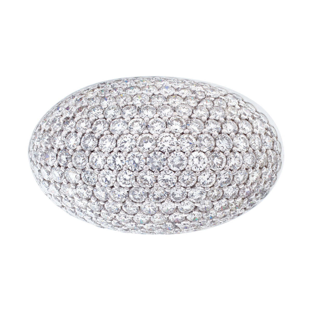 Full Look Tapered Diamond Band