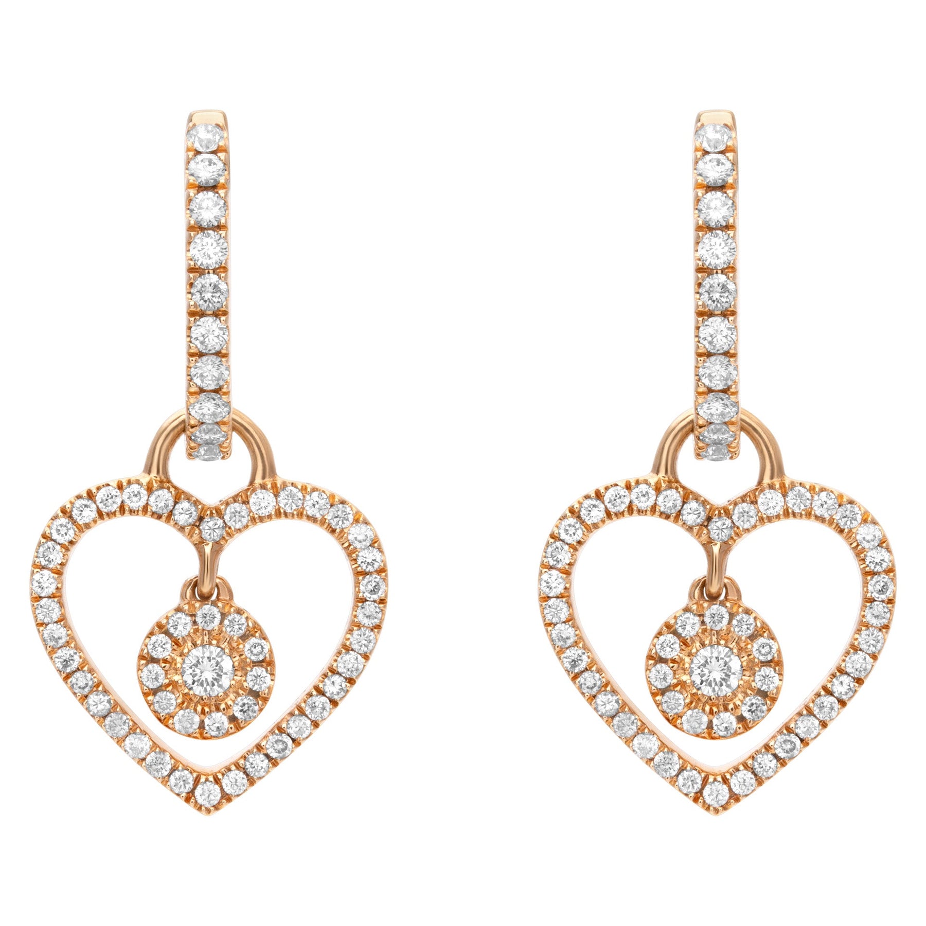Hearts Diamond Earrings