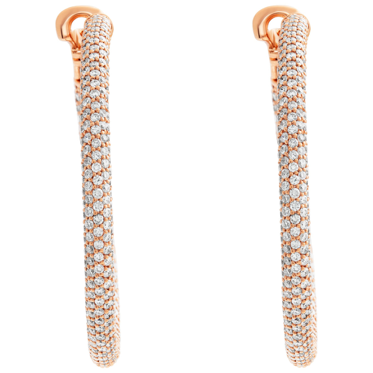 "All The Way Around" Rich Diamond Earrings