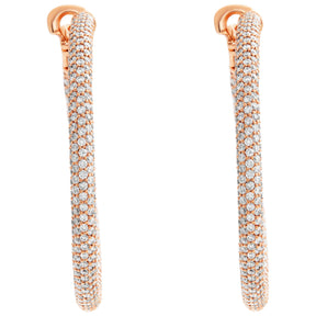 "All The Way Around" Rich Diamond Earrings